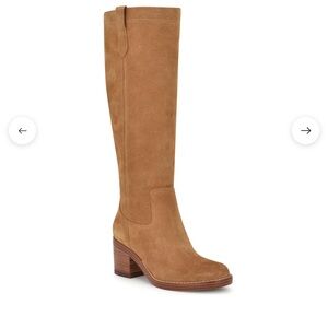 Nine West Tan Heeled Suede Boots
